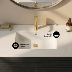 Swiss Madison Voltaire 49" Vanity Top Bathroom Sink - SM-VT330 - The Home Selection