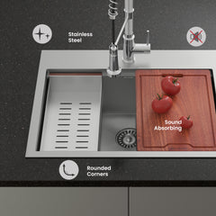 Swiss Madison Ravi Single Basin 30 x 22 Topmount Kitchen Workstation Sink - SM-KT776 - The Home Selection