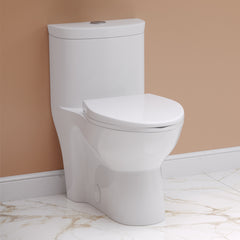 Swiss Madison Sublime One Piece Elongated Toilet with Touchless Retrofit Dual Flush 1.1/1.6 gpf ﻿- SM-1TK205 - The Home Selection