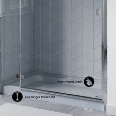 Swiss Madison Voltaire 60" x 32" Right-Hand Drain, Shower Base - SM-SB514 - The Home Selection