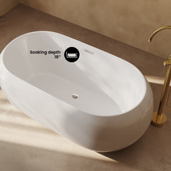 Swiss Madison Plaisir 63" Freestanding Bathtub - SM-FB577 - The Home Selection