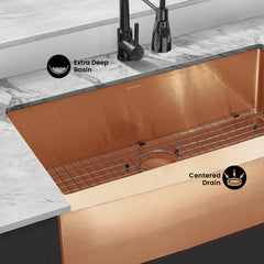 Swiss Madison Rivage 36" x 21" Stainless Steel, Single Basin, Farmhouse Kitchen Sink with Apron - SM-KS761 - The Home Selection