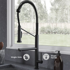 Swiss Madison Novuet Single Handle, Pull-Down Kitchen Faucet with Pot Filler SM-KF74