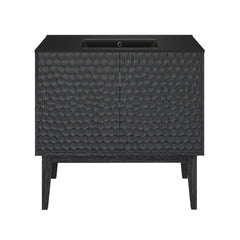 Swiss Madison Bosse 36" Freestanding Bathroom Vanity with Black Sink Top - SM-BV8802