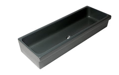 Alfi 48  Black Matte Above Mount Fireclay Bathroom Trough Sink - AB48TRBM