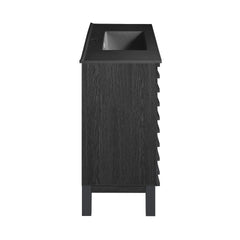 Swiss Madison Cascade 48 Bathroom Vanity With Black Ceramic Sink Top - SM-BV557