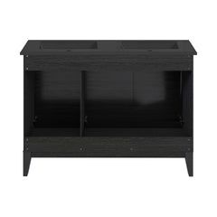 Swiss Madison Cascade 48, Double Basin Bathroom Vanity With Black Ceramic Sink Top - SM-BV557
