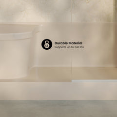 Swiss Madison Aquatique 60" x 32" Right Drain, Shower Base - SM-SB538 - The Home Selection