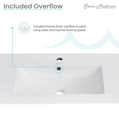 Swiss Madison Cannes 48" Bathroom Vanity in White - SM-BV414 - The Home Selection