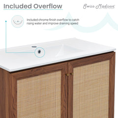 Swiss Madison Classe 36" Freestanding Bathroom Vanity with Sink Top - SM-BV663W - The Home Selection