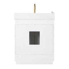 Altair Gavino 30" Single Bathroom Vanity with Grain White Engineered Stone Countertop - 557030