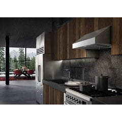 Faber Breva Pro Series Under Cabinet Range Hood with 5-Speed Digital LED Controls, LED Lighting, Dishwasher-Safe Baffle Filters, Pro Motor, and VariDuct System - The Home Selection