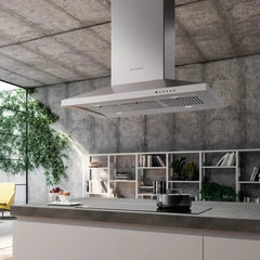 Faber Dama Isola 36" Island Range Hood, Stainless Steel, 295/395/600 CFM - DAMAIS36SSV2 - The Home Selection