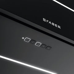 Faber Graziosa Isola 31" Island Range Hood, Matte Black, 600 CFM - GRAZIS30BKV - The Home Selection