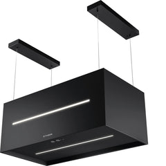 Faber Graziosa Isola 31" Island Range Hood, Matte Black, 600 CFM - GRAZIS30BKV - The Home Selection