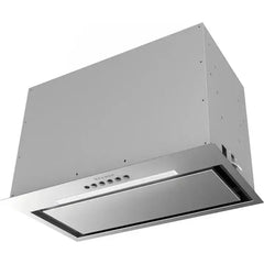 Faber Inca Lux Hood Insert featuring a 600 CFM Blower, 4-Speed Settings, LED Light Bar, Electronic Controls, Dishwasher-Safe Mesh Filter, and ADA Compliance with Wireless Remote - The Home Selection