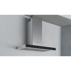 FABER Stilo Glass T-Shape Chimney Wall Hood, Black Glass & Stainless Steel, App-Enabled, VAM Blower (600/395/295) - The Home Selection