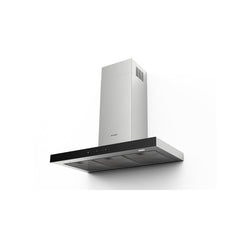FABER Stilo Glass T-Shape Chimney Wall Hood, Black Glass & Stainless Steel, App-Enabled, VAM Blower (600/395/295) - The Home Selection