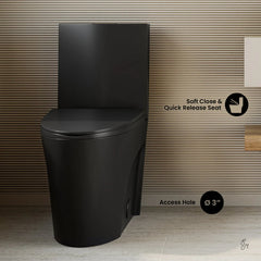 Swiss Madison St. Tropez Two-Piece 12" Rough-in 1.1/1.6 GPF Dual Top Flush Elongated Toilet - SM-2T254
