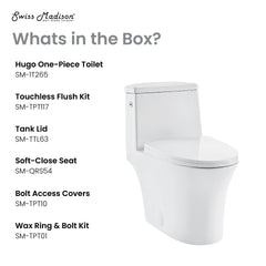 Swiss Madison Monaco Hugo One-Piece Elongated Toilet Touchless Dual-Flush 1.1/1.6 gpf - SM-1T265 - The Home Selection