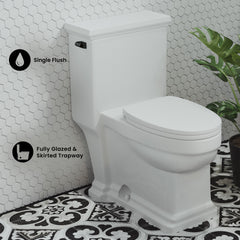 Swiss Madison Voltaire One-Piece Elongated Toilet Side Flush 1.28 gpf - SM-1T114 - The Home Selection