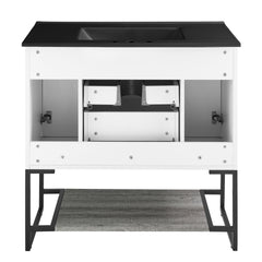 Swiss Madison Marseille 36" Bathroom Vanity in Oak - SM-BV143 - The Home Selection