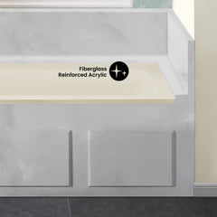Swiss Madison Voltaire 60" X 30" Left-Hand Drain Alcove Bathtub in Bisque - SM-DB559BQ - The Home Selection