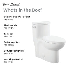 Swiss Madison Sublime One-Piece Elongated Toilet Side Flush 1.28 gpf - SM-1T206 - The Home Selection