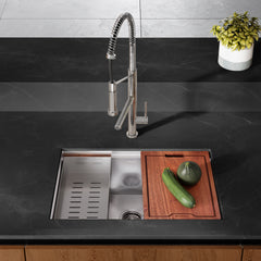 Swiss Madison Rivage 30 x 19 Single Basin Undermount Kitchen Workstation Sink - SM-KU748 - The Home Selection