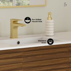 Swiss Madison Cascade 48'' Bathroom Vanity in Brown Oak - SM-BV557WN