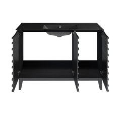 Swiss Madison Cascade 48 Bathroom Vanity With Black Ceramic Sink Top - SM-BV557