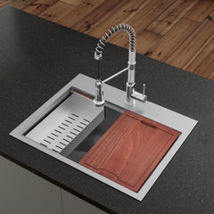 Swiss Madison Ravi Single Basin 30 x 22 Topmount Kitchen Workstation Sink - SM-KT776 - The Home Selection