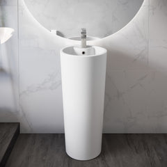 Swiss Madison Monaco Circular Basin Pedestal Sink - SM-PS307 - The Home Selection