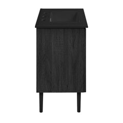 Swiss Madison Bron 36" Freestanding Bathroom Vanity with Black 3-Hole Widespread Sink Top - SM-BV6202