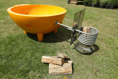 ALFI FireHotTub The Round Fire Burning Portable Outdoor Hot Bath Tub - FireHotTub
