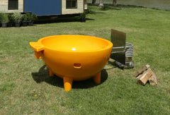 ALFI FireHotTub The Round Fire Burning Portable Outdoor Hot Bath Tub - FireHotTub