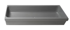 Alfi 48  Grey Matte Above Mount Fireclay Bathroom Trough Sink - AB48TRGM