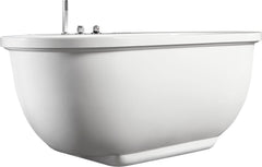 EAGO 6 ft Acrylic White Whirlpool Bathtub w Fixtures - AM128ETL