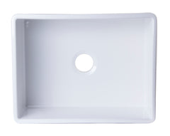 Alfi White 26  Contemporary Smooth Apron Fireclay Farmhouse Kitchen Sink - AB505-W