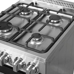Forno 20" Lamazze Gas Range with 4 Burners and 21,200 BTUs in Stainless Steel - FFSGS6265-20 - The Home Selection