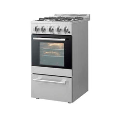 Forno 20" Lamazze Gas Range with 4 Burners and 21,200 BTUs in Stainless Steel - FFSGS6265-20 - The Home Selection