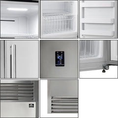 Forno 28" Refrigerator/Freezer Column, 13.8 cu. ft. Capacity, Adjustable Shelves, Electronic Controls, Door Open Alarm, Smudge Resistant Finish - FFFFD1933-28 - The Home Selection