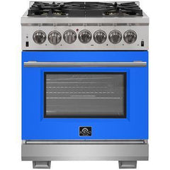 Forno 30" Capriasca Dual Fuel Range with 240v Electric Oven - 5 Burners, Convection Oven and 100,000 BTUs - FFSGS6187-30 - The Home Selection