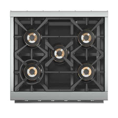 Forno 30" Capriasca Gas Range with 5 Burners, Convection Oven and 100,000 BTUs - FFSGS6260-30 - The Home Selection