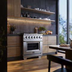 Forno 30" Capriasca Gas Range with 5 Burners, Convection Oven and 100,000 BTUs - FFSGS6260-30 - The Home Selection