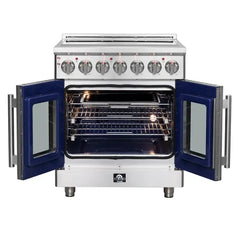 Forno 30" Freestanding French Door Electric Range with 5 Elements, FFSEL6955-30 - The Home Selection