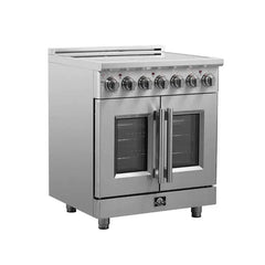 Forno 30" Freestanding French Door Electric Range with 5 Elements, FFSEL6955-30 - The Home Selection