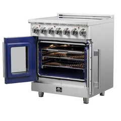 Forno 30" Freestanding French Door Electric Range with 5 Elements, FFSEL6955-30 - The Home Selection