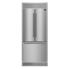 Forno 30-Inch French Door Built-In Refrigerator with 17.5 Cu Ft and Ice Maker in Stainless Steel with 4” Decorative Grill (FFFFD1974-35SG) - The Home Selection