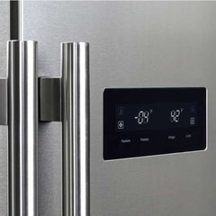 Forno 33" Built-In Refrigerator - Side-by-Side Doors - 15.6 cu.ft in Stainless Steel - FFRBI1805-33SB - The Home Selection